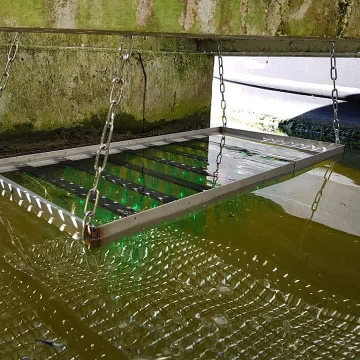 bespoke fish refuge/spawning cages designed and fabricated by MEM for the Environment agency and the canal and river trust